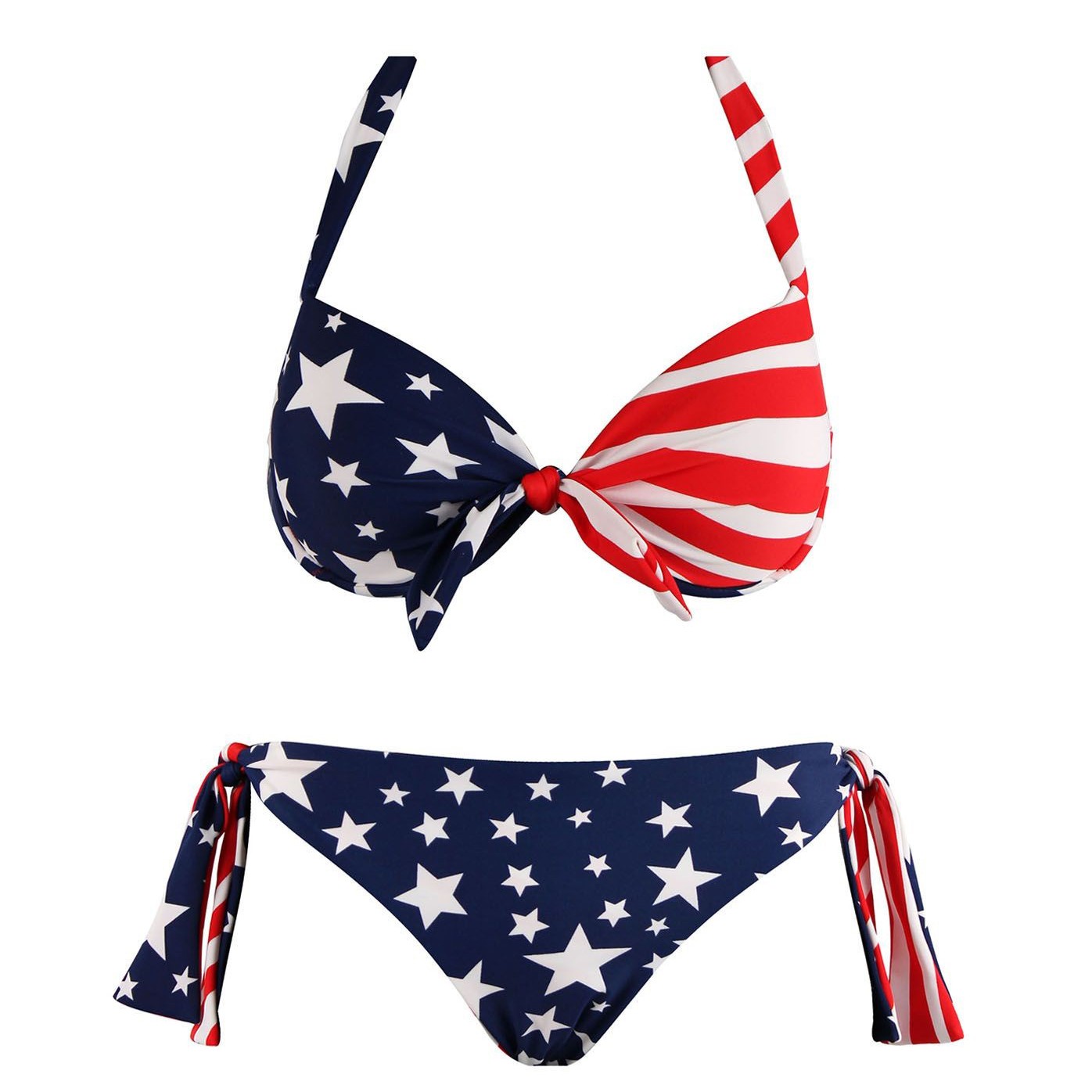 Bandeau Bikini Stars And Stripes Monikini Sexy Push Up Usa Design Flagge Flag Bk15 Ebay